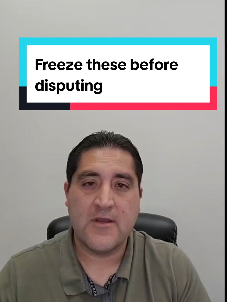 Freeze these companies before you start disputing negative items on your credit report. #credit #creditreport #creditrepair #creditrepairservices #credithelp 