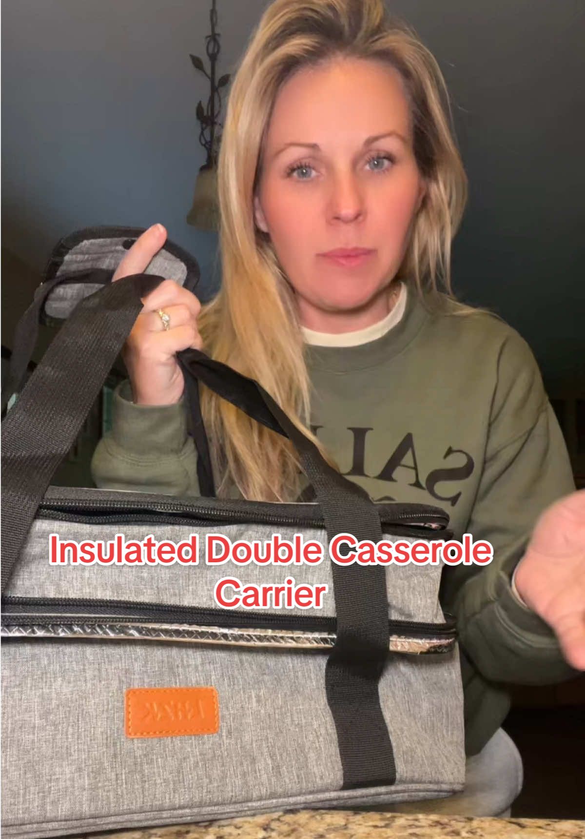 Insulated double casserole carrier  #falldealsforyou #kitchengadgets #insulatedcarrier #casserole #foodcarrier #party #casseroledish 