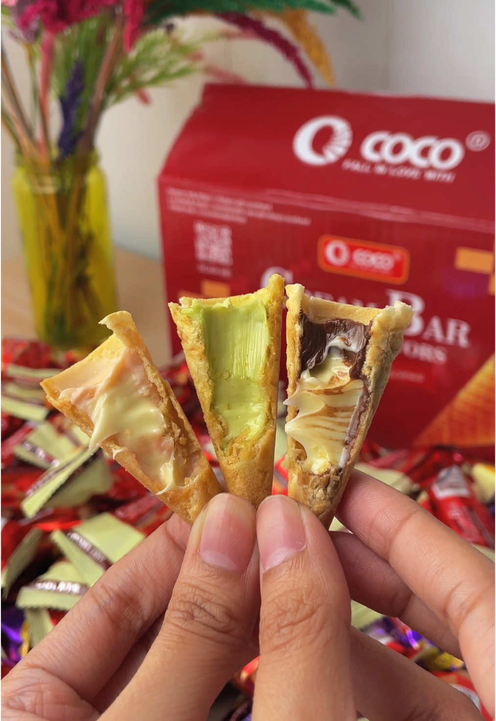 A real crunch on every bite! Coco Creambar Ice Cream Cone 1Kg (80-90 pcs) Must Try! #cocofood #icecreamcone #creambar #conebites #chocolate #matcha #strawberry #fyp #foryou #sweets #cone #desserts #brandday #brandsale 