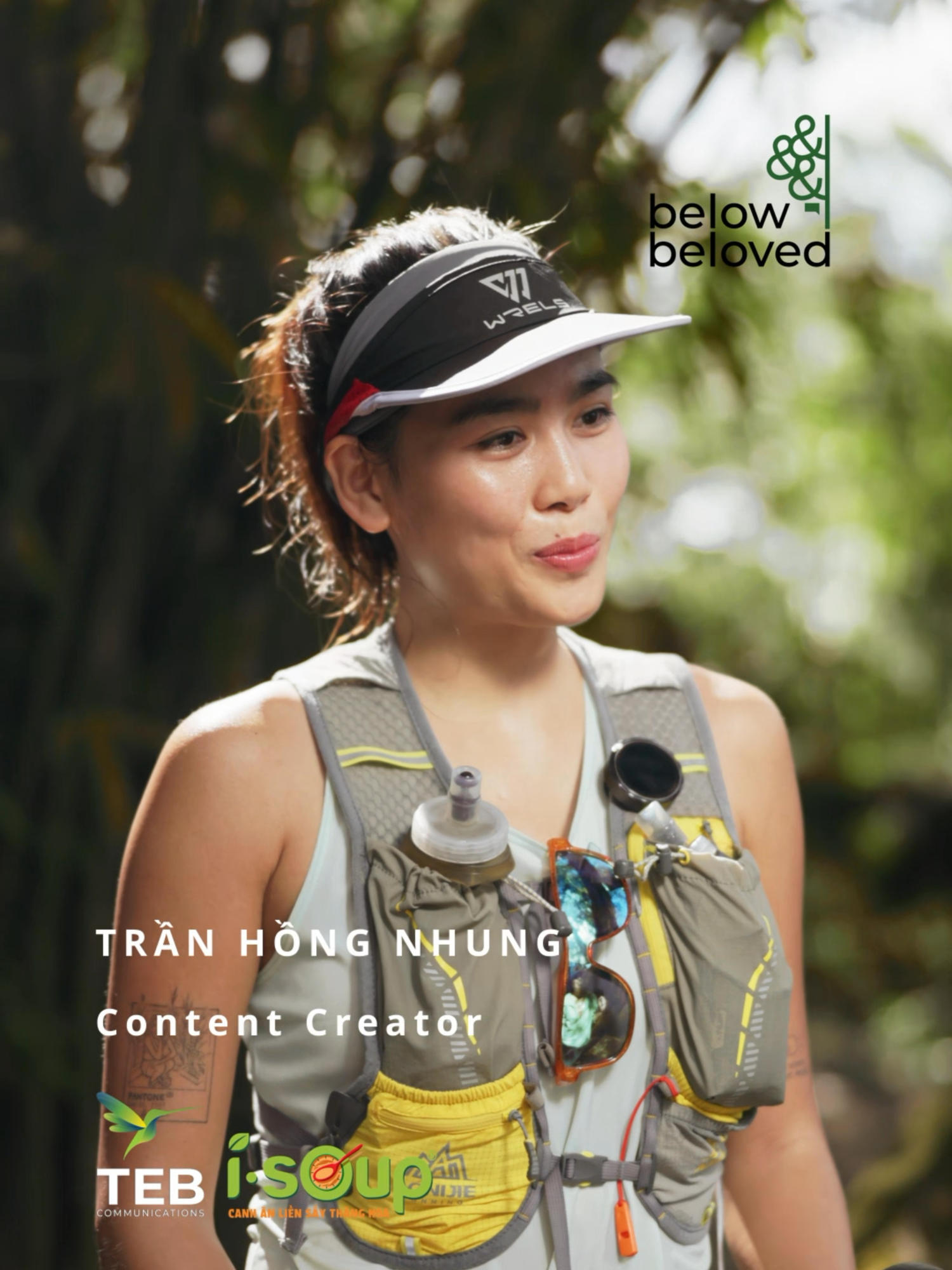 Trần Hồng Nhung - Vướng vào trail và em sụp hố luôn #belowbeloved #trailrunning #TEB #NFC #ISOUP  Content Creator xinh đẹp, tài năng Hồng Nhung, hay còn được gọi là Cám, sinh ra và lớn lên tại Đà Lạt. Sau khi tốt nghiệp cấp 3, Hồng Nhung theo học ngành Quan hệ Công chúng - Truyền thông tại trường Văn Lang và sớm bén duyên với lĩnh vực nghệ thuật. Sau khi tốt nghiệp, với vẻ ngoài xinh đẹp cùng khả năng diễn xuất tự nhiên, Hồng Nhung đã trở thành một trong những diễn viên chủ chốt của YAN Digital và trở thành Tiktoker nổi tiếng với nhiều nội dung ấn tượng.    Cho đến hiện nay, tài khoản Tiktok của cô đã thu hút hơn 1.5 triệu người theo dõi với hơn 29.5 triệu lượt thích. Không chỉ có gương mặt xinh đẹp cùng nụ cười quyến rũ, Hồng Nhung còn sở hữu một cơ thể khỏe khoắn với làn da đẹp cùng chiều cao ấn tượng. Vốn đã chăm chỉ rèn luyện thể dục thể thao mỗi ngày, Hồng Nhung còn rất đam mê các hoạt động thể chất ngoài trời như leo núi, trekking… và gần đây nhất thì cô gái này đã 