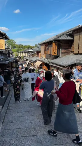 在京都二年坂看到了艺伎