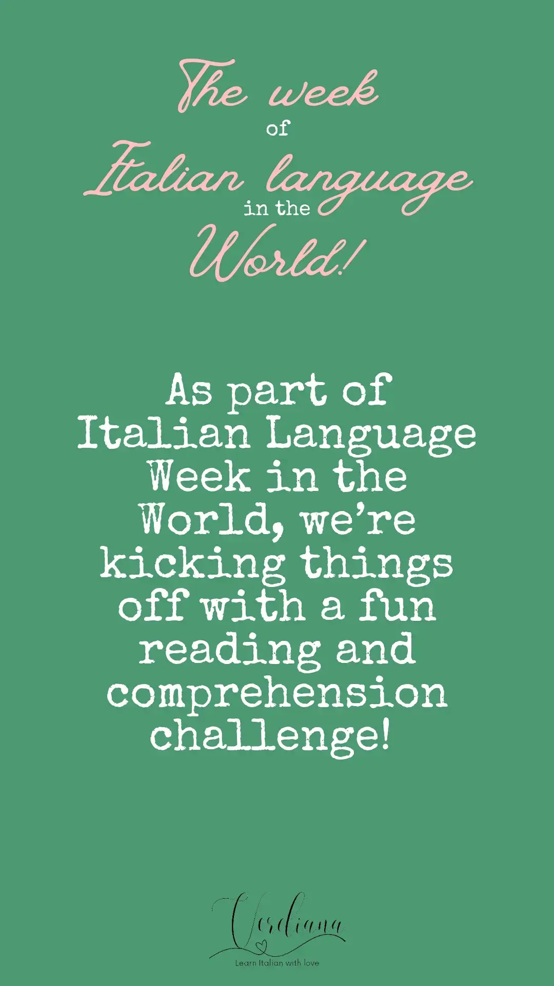 As a part of Italian Language Week in the World, we’re kicking off with a fun reading and comprehension challenge! Read the text as many times as you wish then answer the true or false questions. Write your answers in the comments➡️ The correct answers will be available tomorrow! #learnitalian #italianlanguagechallenge #wilw #italianlanguage #italy #italianteacher #italianlessons 