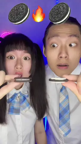Oreo Challenge ASMR 🥵Oreo meme #funny #asmr #satisfying #oreo 