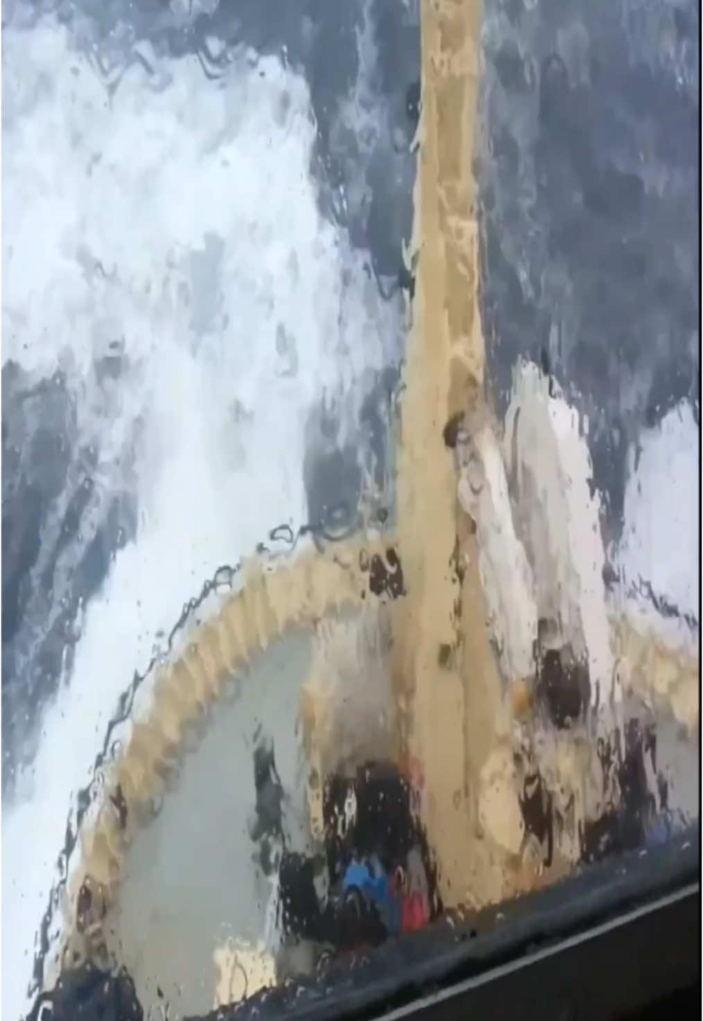 Compilation of wave impacts on a ship 😳 #storm #bigwaves #hit #ship #vessel #badweather 