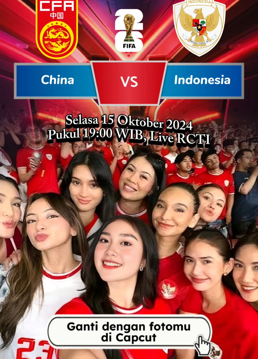 Timnas Indonesia World Cup 2026 Qualifiers #chinavsindonesia2024 #qualifiersworldcup2026 #erspo #chinavsindonesia #livestreamingrcti #kingindo #90tambah6 #timnasindonesia #timnasday #janganganggutimnaskami #pssi #ultrasgaruda #buzzerpssidansty #capcuttemplate #jadwaltimnas #ultrasgarudaindonesia🇮🇩 #shintaeyong #afcmafia #rounde3pialadunia #ultrasgarudaindonesia🇮🇩 