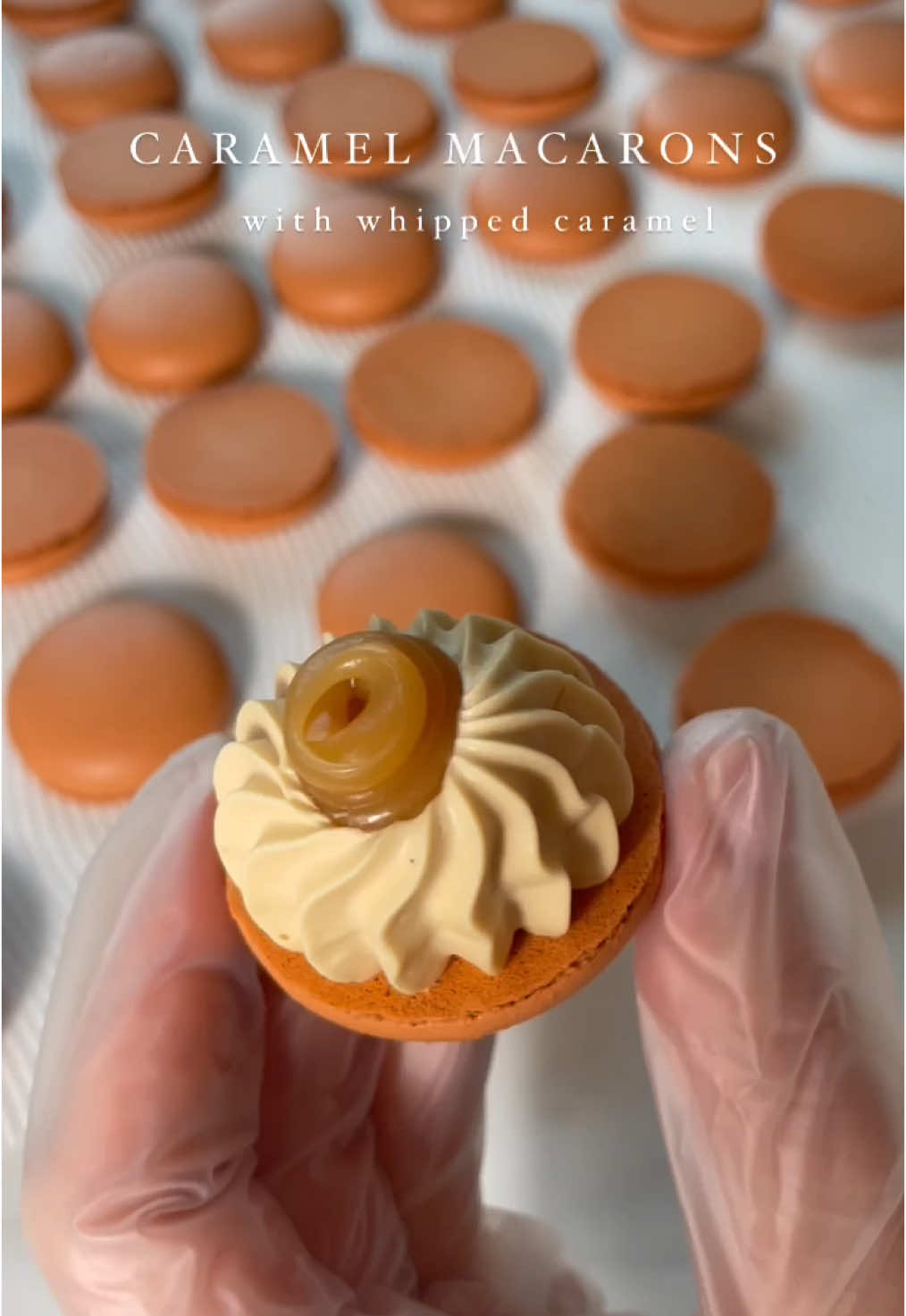 My absolute favorite macarons are the ones with double caramel – whipped caramel filling and a liquid caramel center. 🤩 It’s the perfect combination of textures and flavors! The creamy, airy caramel pairs beautifully with the rich, gooey center, making each bite pure bliss. Are you a fan of caramel too?🍮 #macaron #macarons #reels #reelsinstagram #reelsofinstagram #reelsvideos #reelstrending #MacaronMagic #austin #Recipe #macaronsrecipe #banana #latte #coffee #bananamacarons #fall #hazelnutmacarons #chocolate #chocolateganache #callebaut #cacaobarry #ganache #frenchmeringue #frenchmacarons