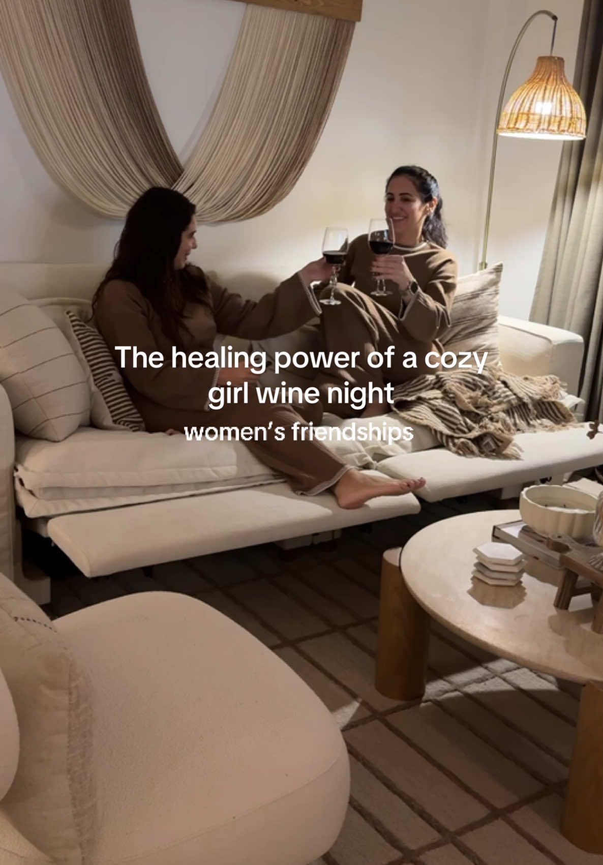 pov: the healing power of a cozy wine night with your besties    #cozyvibes #homebody #weekendmood #cozyhome #girlsnight