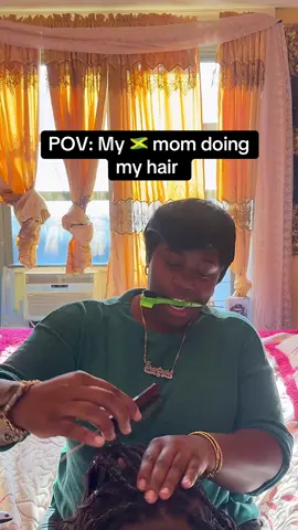 When she gives you money to do your hair, and you come back with a different hairstyle. #jamaicatiktok##westindiantiktok##🇯🇲##fypシ##momsbelike