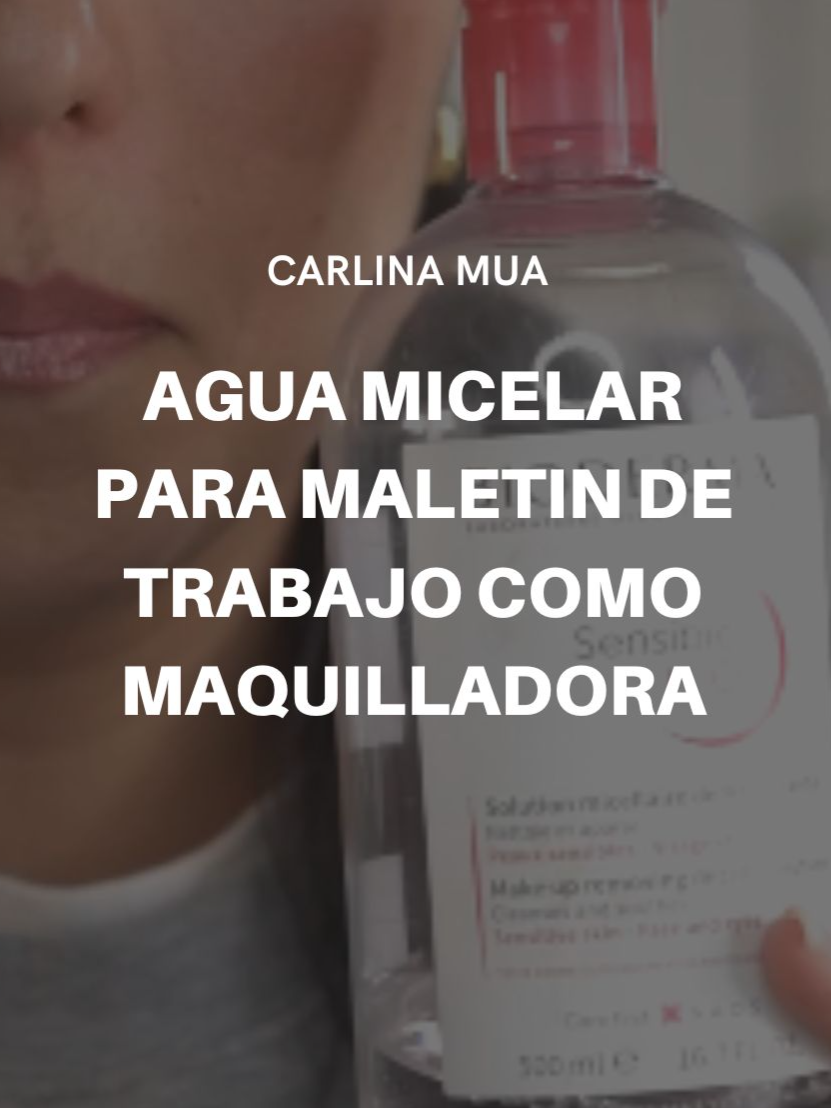 Para que uso el agua micelar en mi maletin de trabajo @biodermafrance  IG @carlinamua Youtube: Carlina MUA #aguamicelar #biodermachile #biodermafrance #maletindemaquilladora #maquillajechile #makeupchile #carlinamua #limpiezafacial #aguamicelarbioderma #sensibio