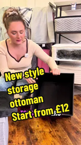 New style storage ottoman Start from £12 #CapCut #homeliving #fyp #qualitylife #autumn #homeessentials #storage #storagebox #ottoman #foldable #savespace 
