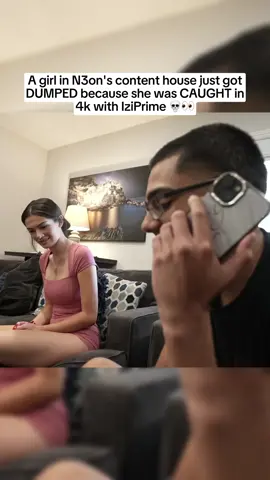 A girl in N3on's content house just got DUMPED because she was CAUGHT in 4k with IziPrime 💀👀 #n3on #n3onclips #viral #fyp