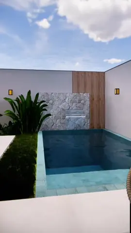 Será que vale a pena ter uma piscina pequena em casa? Me conta sua opinião aqui nos comentários! 🤩🤍 Por: @annealves.designer  •───────────────────────• #arq_designer #arqdesigner #arqdesignermarketplace 