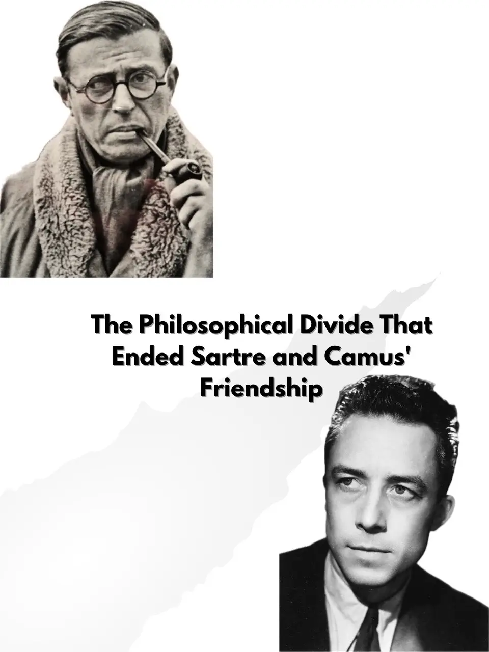 Sartre increasingly embraced Marxist values, while Camus consistently maintained that revolutionary and state violence are unjustifiable.  Source: At the Existentialist Café - Sarah Bakewel #camus #sartre #philosophy #existentialism #camusandsartre #dilemma #trolleyproblem 