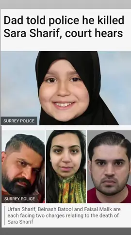 The father of 10-year-old Sara Sharif called police from Pakistan and admitted he killed her at their Surrey home, a court heard. Urfan Sharif made the confession in an eight minute-call about an hour after his family’s flight had landed in Islamabad on 10 August last year, before Sara's body was found. Mr Sharif, 42, Sara's stepmother Beinash Batool, 30, and her uncle Faisal Malik, 29, have denied murdering the girl at the Old Bailey. Jurors were told Mr Sharif's case was that Ms Batool was responsible for Sara's death and his confession on the phone call and also in a note was false to protect her. Prosecutor Bill Emlyn Jones KC told the court Sara had been the victim of violent assaults for “weeks and weeks, at least”, before he listed a series of injuries she had suffered. He said Sara had external and internal injuries, including extensive bruising, burns and broken bones, old and new. She had burns to her buttocks, caused by a domestic iron, and six “probable human bite marks” to her arms and legs, the prosecution said. Dental impressions ruled out that the bite marks had been caused by the male defendants, but Ms Batool had refused to provide the impressions, the court heard. Sara also suffered injuries to her ribs, shoulder blades, fingers and 11 separate fractures to her spine, as well as signs of a traumatic brain injury, the prosecution added. Mr Sharif called Surrey Police from Pakistan where the family had fled before her body was found and told the operator that he killed his daughter. The prosecutor said that in the call, which lasted eight minutes and 34 seconds, Mr Sharif told the operator that he “legally punished her” and she died. Later in the call to police, Sara’s father was said to have told the operator that Sara had been naughty and that he then beat her up, jurors heard. “It wasn’t my intention to kill her, but I beat her up too much”, the prosecutor said Mr Sharif went on to tell the operator. However, Mr Emlyn Jones KC added: “Sara had not just been beaten up. Her treatment, certainly in the last few weeks of her life, had been appalling and brutal.” The court also heard that next to Sara’s body was a note in Urfan Sharif’s handwriting. Mr Emlyn Jones KC said it read: “Whoever see this note it’s me Urfan Sharif who killed my daughter by beating. I am running away because I am scared but I promise I will hand over myself and take punishment. “I swear to God that my intention was not to kill her but I lost it.” Mr Emlyn Jones KC added: “As in the 999 call, on the face of it, the note appears to be a confession to having caused Sara’s death by beating her up.” 