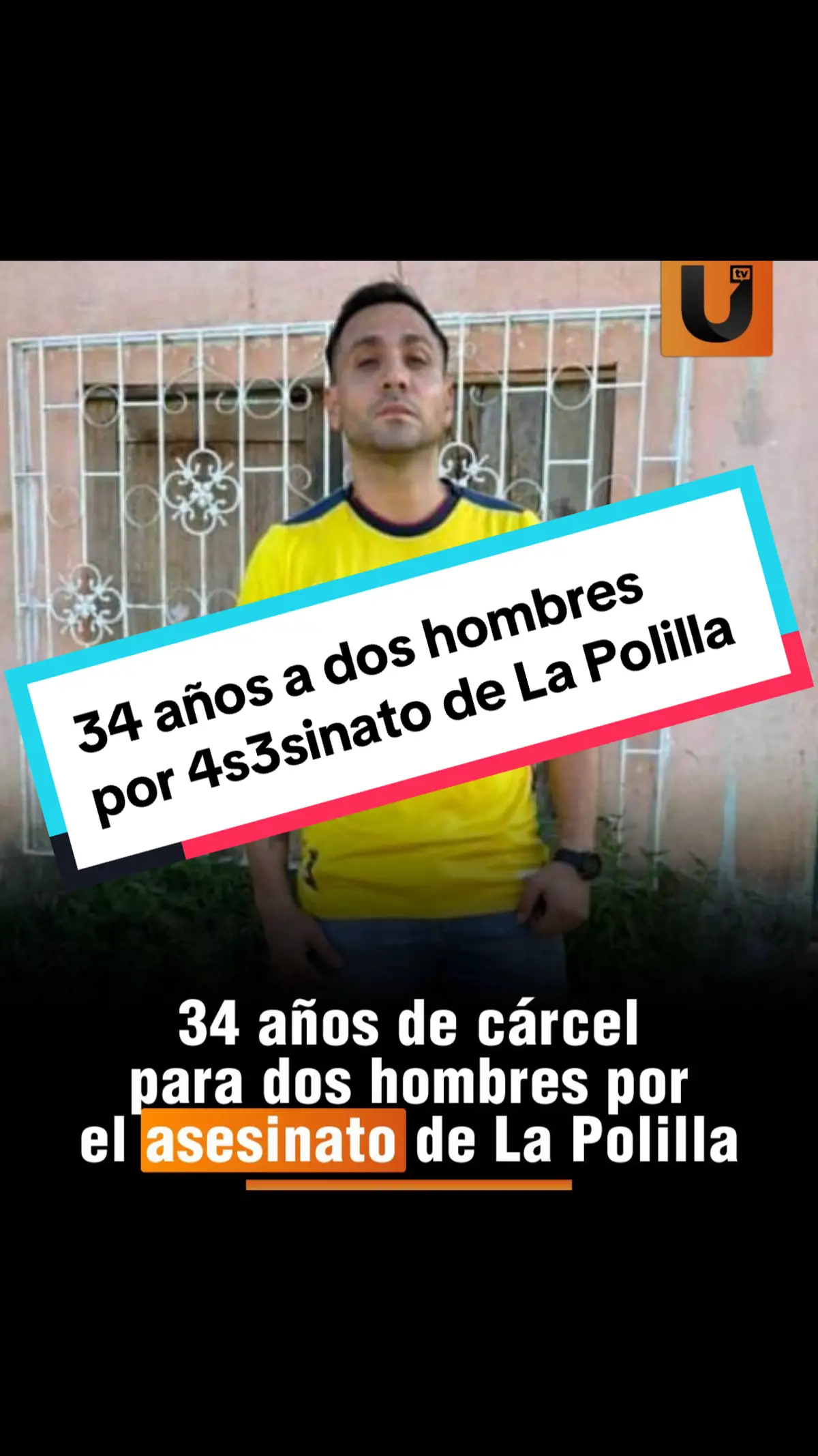 🔴34 años de cárcel para dos hombres por el asesin4to de #LaPolilla Dos hombre fueron sentenciados a 34 años y 8 meses de cárcel por el asesinato del influencer y exempleado de la Prefectura de Esmeraldas, Jonathan Sánchez, conocido como La Polilla, quien fue b4leado el 11 de octubre de 2023 en la capital de la provincia verde. En un comunicado difundido este lunes 14 de octubre, la Fiscalía General del Estado (FGE) señaló que Steven Q. y Jair P. -así los identifica la institución- están además obligados a pagar 1 333 salarios básicos unificados (USD 613 180) cada uno. Sánchez fue acribillado mientras conducía un auto. Durante la investigación se conoció que había recibido amenazas, 