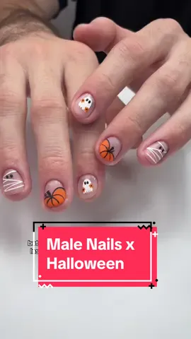 I love the little flower accents🧡🌻🎃 #malenails #halloween #nailtutorial #russianmanicure #nailtech #gelnails #nailinspo #nailart 