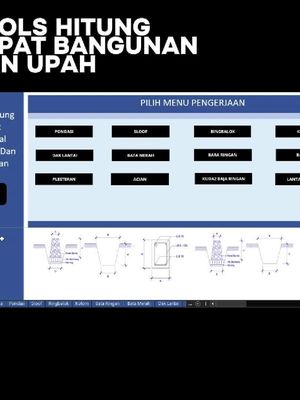 Tools File Master Hitung Cepat Kebutuhan Material dan Upah Bangunan - RAB