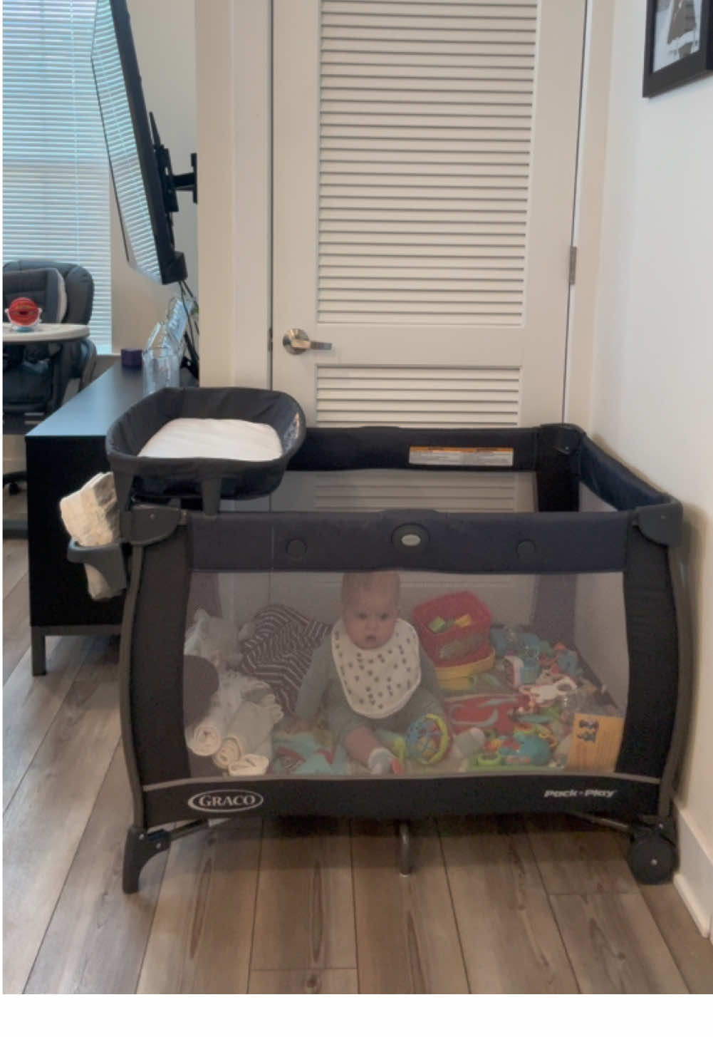 charlotte was like WHERE WE GOIN??? (peep charlottes cousin making a guest appearance bc my SIL stole my packnplay✨) #baby #mom #packnplay @pamobabe #pamobabe https://is.gd/E83KRs