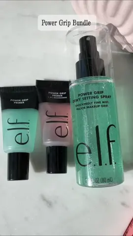 Such a great bundle 💚🧡 These are the travel size primers and the viral setting spray from ELF 😍 Gifted by @influenster and @e.l.f. Cosmetics  #complimentary #elfcosmetics #elfxinfluenster #reviewer #elf #elfprimer #elfsettingspray #elftravelsize #influenster #ugc #ugccreator 