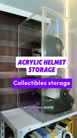 Acrylic Helmet Storage Extra-Large Size Transparent Cabinet Collectibles Box Organizer #helmetbox #acrylichelmetorganizer #helmetorganizer #riders #motor #bikers  #collectibles #organizerbox #transparentbox #transparentboxorganizer #storageboxorganizer #markdmart #helmet #toys #collectibletoys 