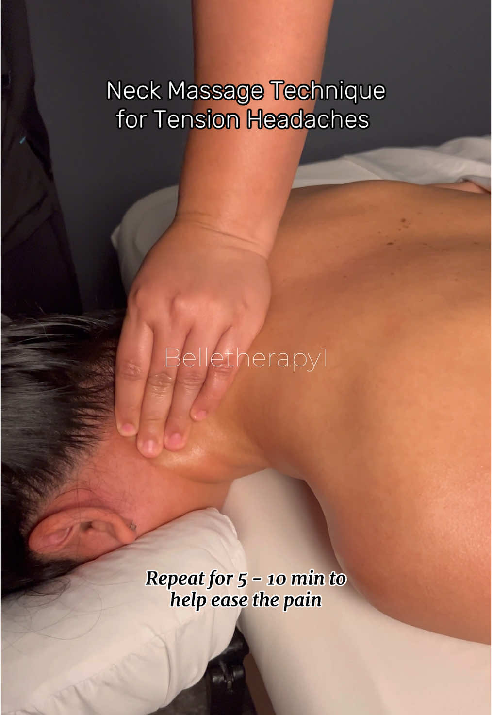 Neck tension release✨ #neckmassage #tensionheadache #massage #viral