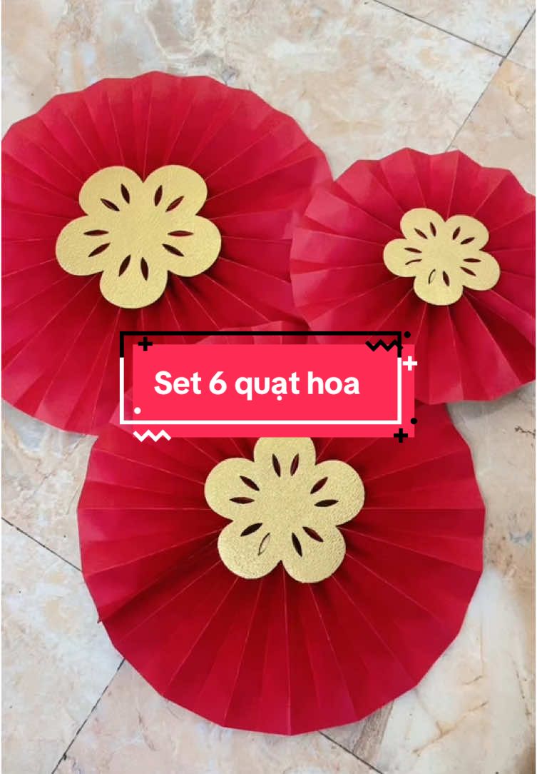 Set 6 quạt hoa#phukientrangtritet #decortrangtritet #viraltiktok #shopgiadungkh #banhangtiktokshop #daitreotet 