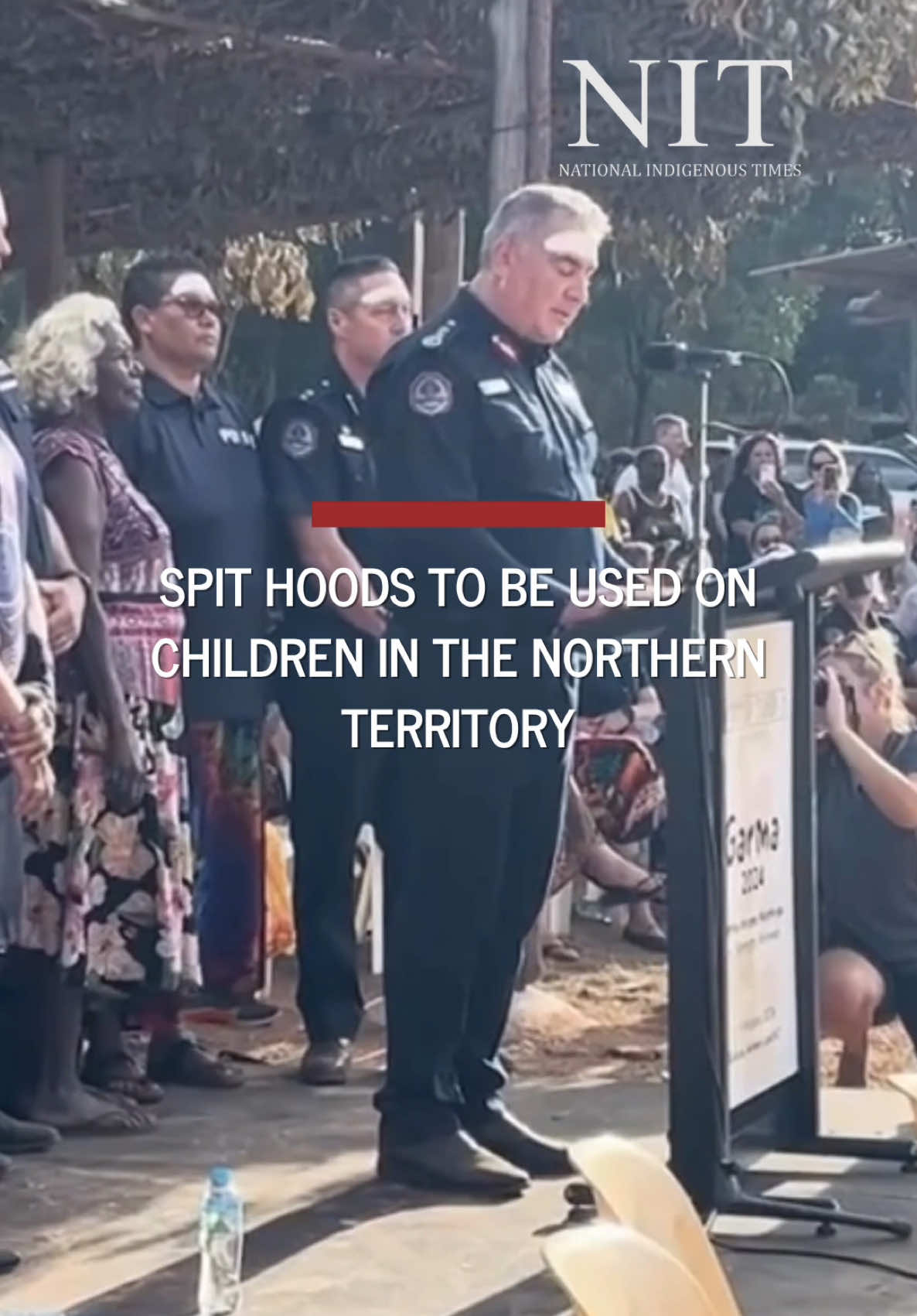 Spit hoods will be used on children in the Northern Territory, the Police Commissioner has confirmed. #northernterritory #spithoods #ntgovernment #ntpolice #auspol