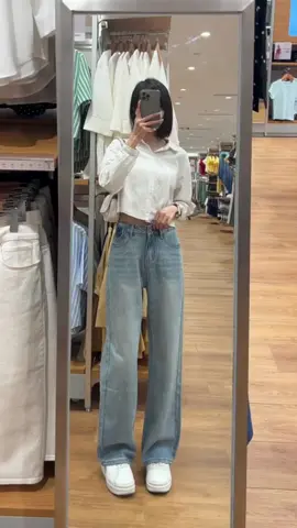 Quần jean wash mèo nhạt🥰#tspsaledoitac #quansuongrong #quanjeannu #quancapcao #quanjeannuongrong #xuhuong #trending 
