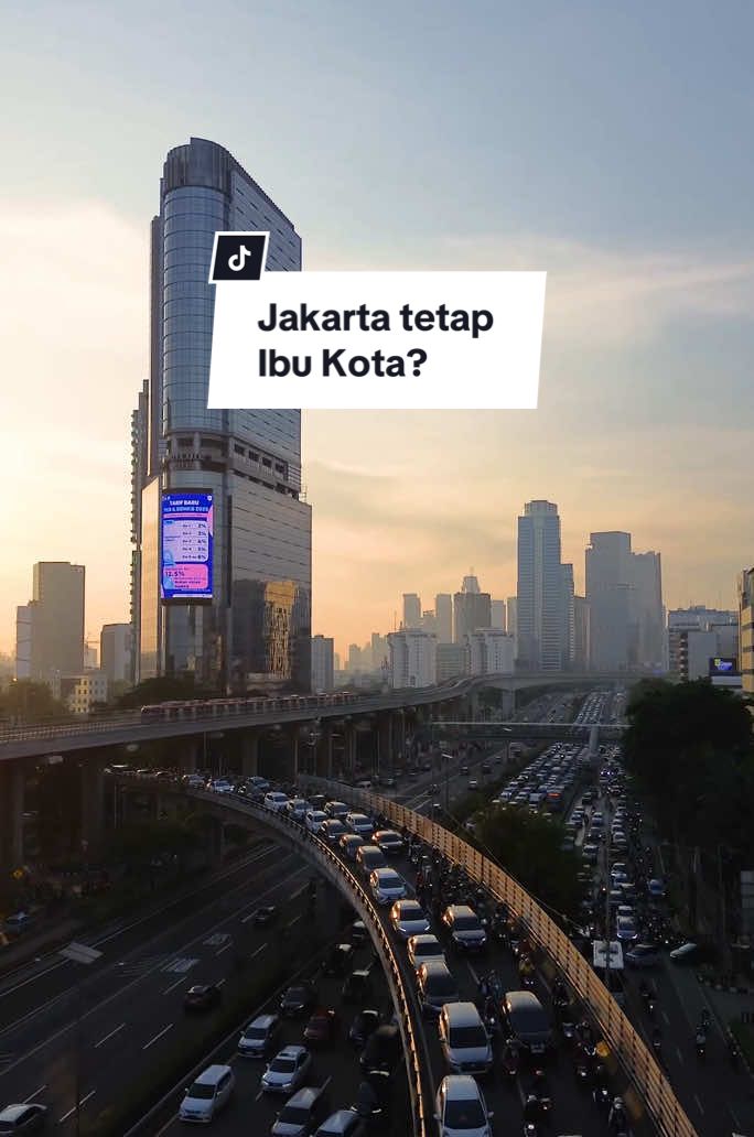 Jakarta tetap menjadi Ibu Kota?  #ibukota  #ibukotanusantara  #jakarta  #lrtjabodebek  #jakartacity  #drone  #dji  #fyp 