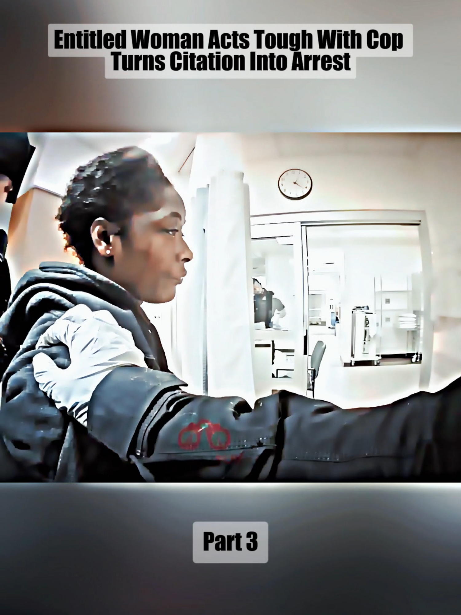 Entitled Woman Acts Tough With Cop, Turns Citation Into Arrest Part 3 #cops #copsoftiktok #police #policeofficer