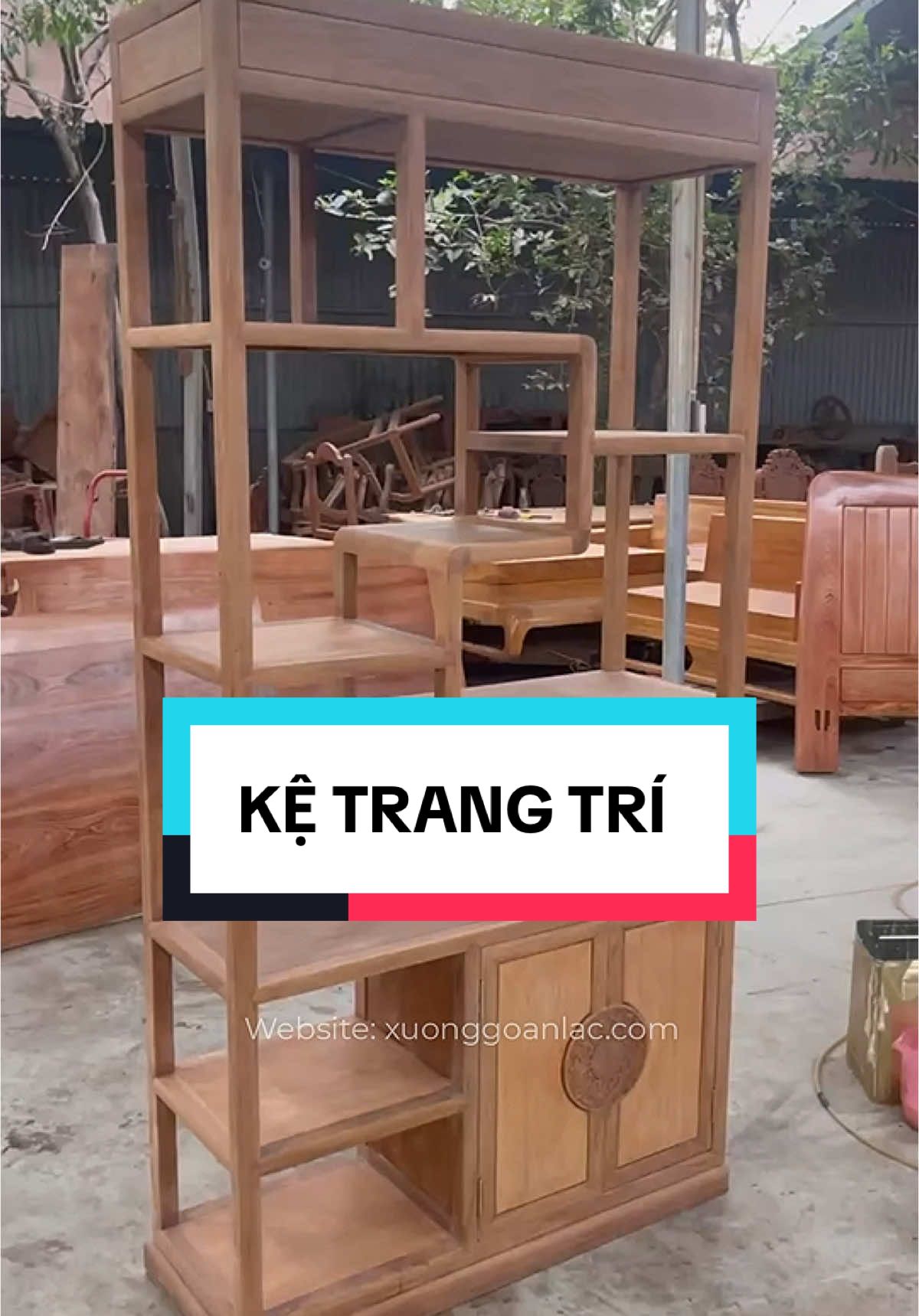 Mẫu kệ trang trí gỗ Gõ Đỏ #xuonggoanlac #dogo #DIY #kệtrangtrí #xuhuong 