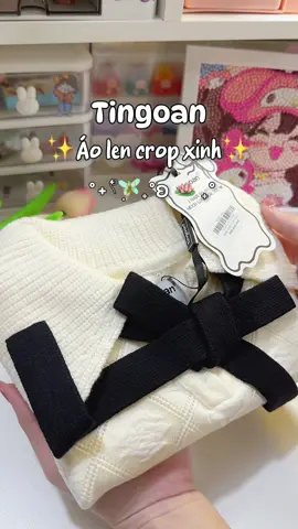 Cận cảnh em áo crop len quốc dân của nhà Tingoan cho nàng tham khảo mua nè #review #unboxing #aocroptop #aolencroptop #aolentingoan #tingoan #tingoanstore #foryou #viral  #xuhuong 