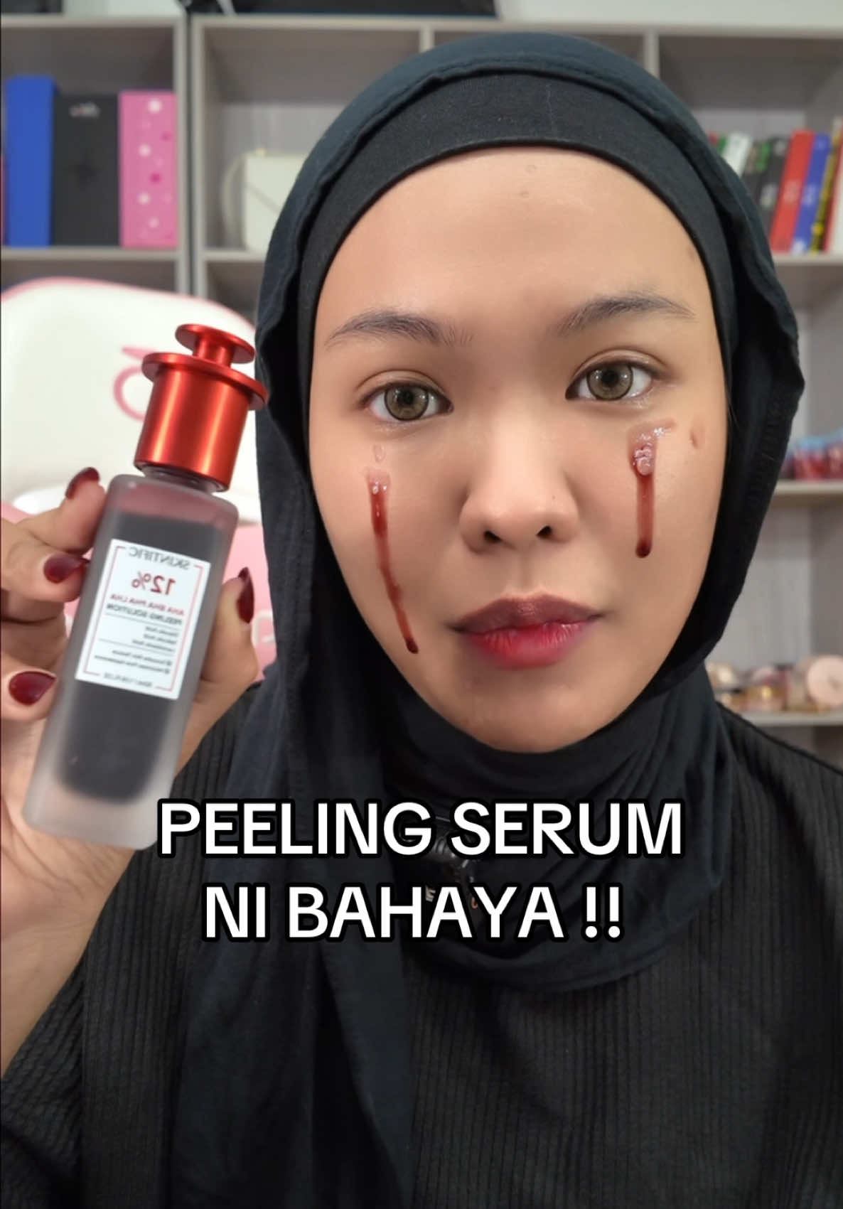 Serum berdarah??? Skintific ni memang gila lahhh #serumberdarah #skintificmy #skintificpeeling #skintificpeelingsolution 