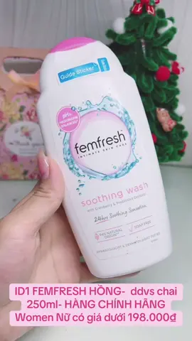 ID1 FEMFRESH HỒNG-  ddvs chai 250ml- HÀNG CHÍNH HÃNG Women Nữ có giá dưới 198.000₫#baohan #xuhuongtiktok #thinhhanhtiktok #dungdichvesinhphunu #femfresh 