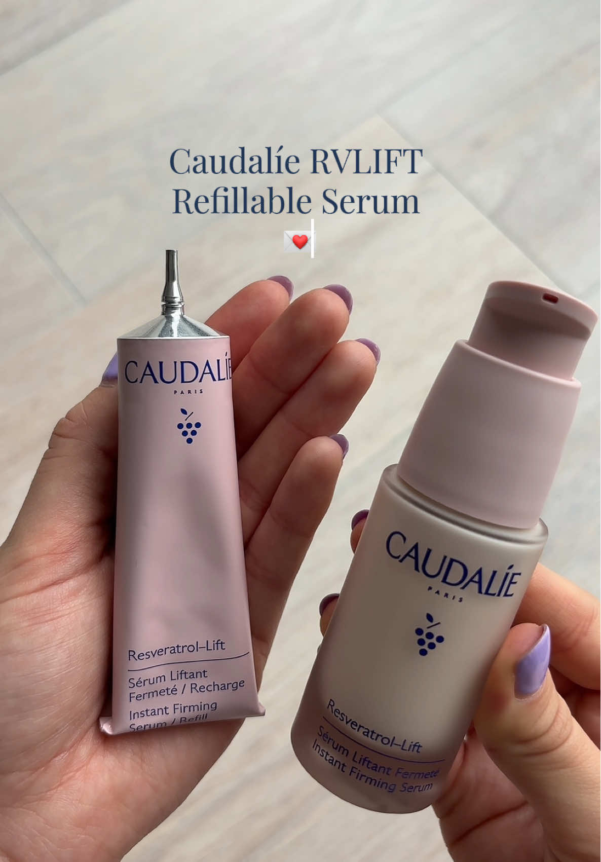 @Caudalie RVLIFT Instant Firming Serum+Refill 🍇  Vine Resveratol stimulates protein activity within the skin, the addition of natural hyaluronic acid plumps + hydrates!! anti-ageing results 3xmore effective than retinol.  #Caudalie #RVLIFT #FaceLiftInABottle  *Gifted