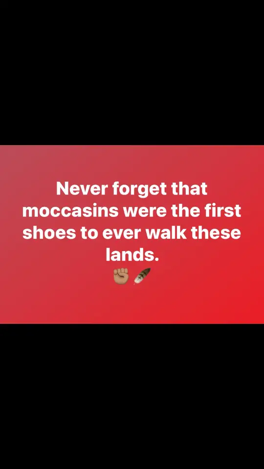 Never forget that moccasins were the first shoes to walk these lands. ✊🏽🪶 #indigenous #stillhere #IndigenousTikTok #native #nativetiktok #firstnations #firstnationstiktok #foryou #fyp #foryoupage 