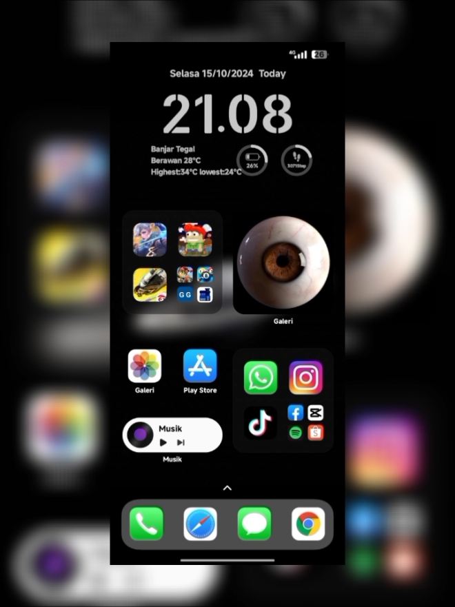 TUTORIAL ICON IPHONE DI ANDROO 🥴 #fyp #fypシ゚viral #fyppppppppppppppppppppppp #redmi #themes #iphone #madara #icon #ip #redmi13c #egarhci 