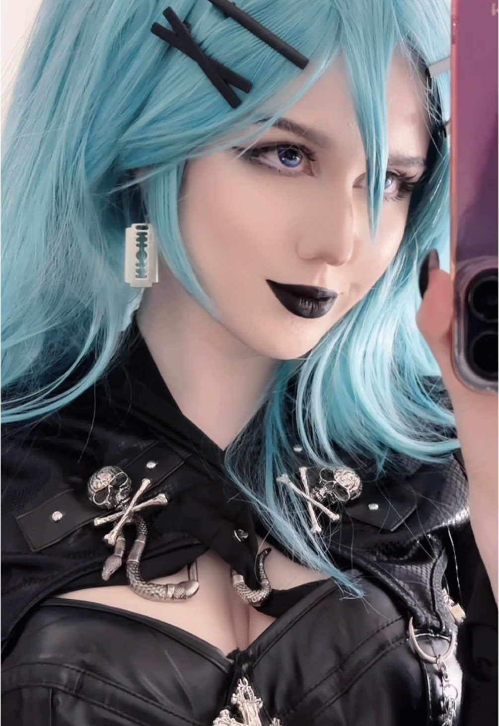 Goth Hatsune Miku Cosplay 🖤 My YouTube: Lei ASMR 🌙 #cosplaygirl #animegirl #cosplayer  #fyp #anime #cosplay #goth #gothic #alt #alternative #alternativefashion #alternativegirl #egirl #egirls #hatsunemiku #hatsunemikucosplay 