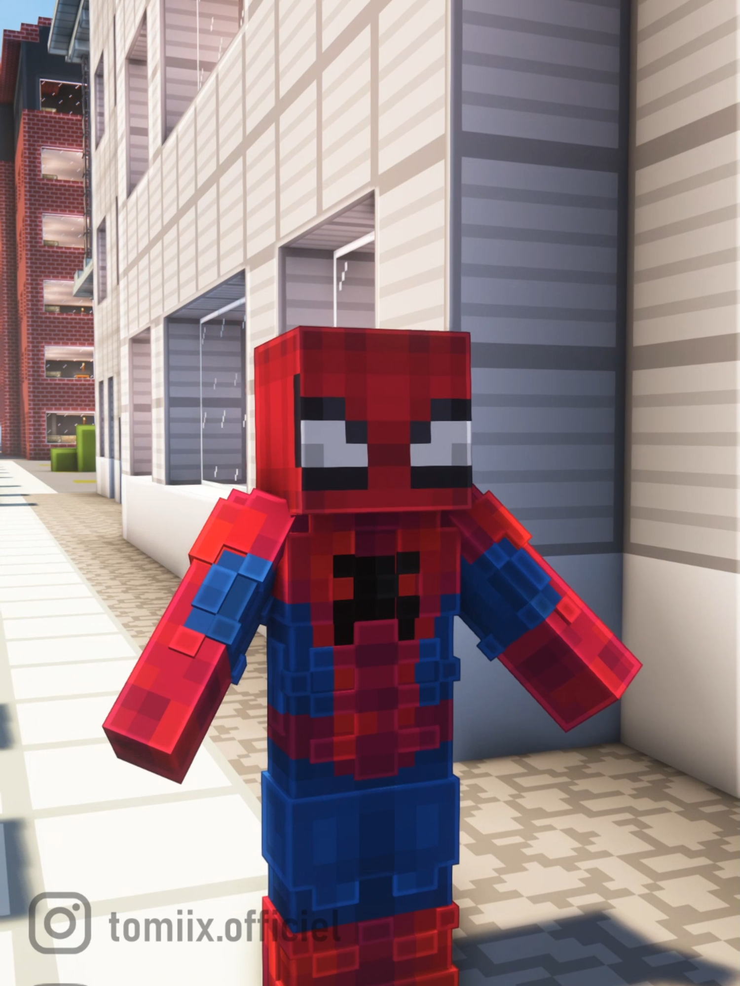 Il a changé Spiderman 😂 #minecraftmemes #Minecraft #humour