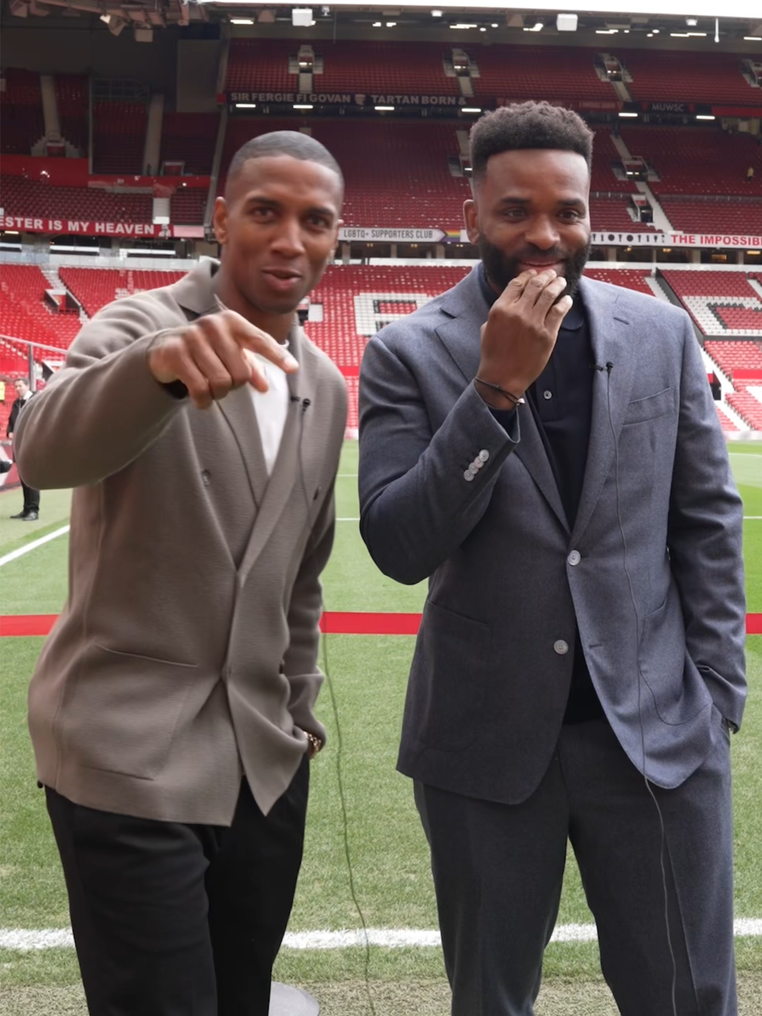 Guess the football phrase with Ashley Young and Darren Bent! 🤣⚽ #PremierLeague #footballtiktok #challenge