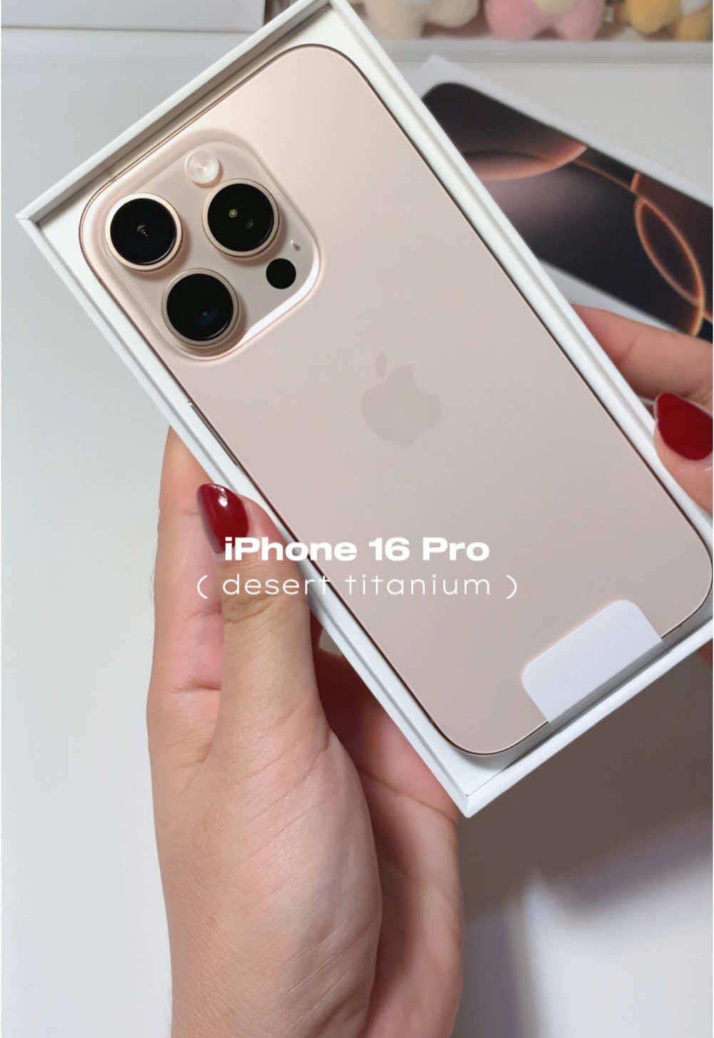 unboxing iPhone 16 Pro (desert titanium)🏜️🫧 #unboxing #iPhone16Pro #iPhone