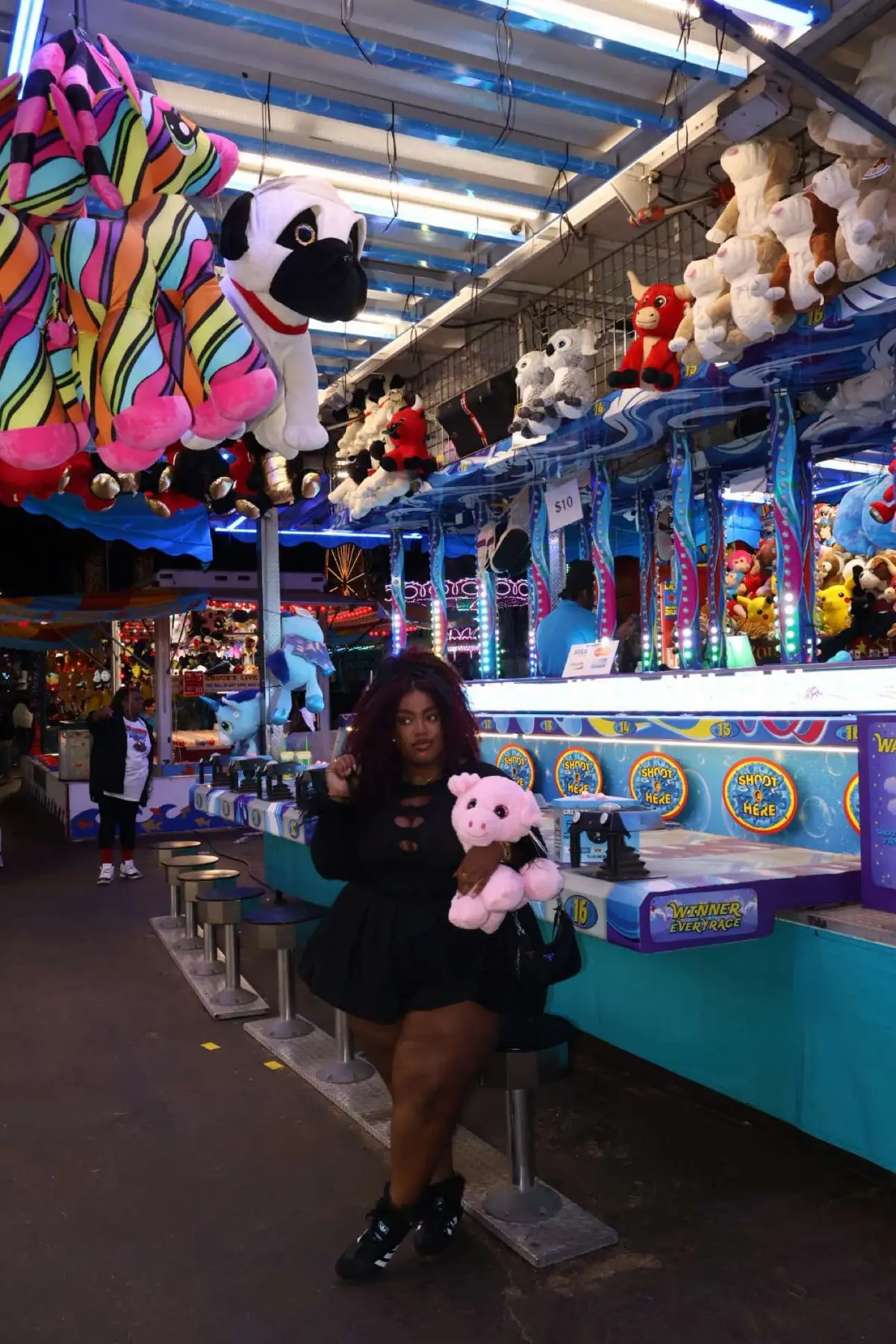 Just a girl who loves the fair 🫶🏾 #fair #fairseason #girlythings #OOTD #ootn #flipoverquickweave #thingsthathappened #thingstodo #atlanta #georgiafair #fairdate 