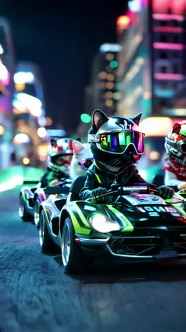Fast And Furious Cats Toyko Drift🐾🔥 #cat #fastandfurious #tokyo #ai #cars #drift 
