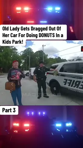 Old Lady Gets Dragged Out Of Her Car For Doing DONUTS In a Kids Park! #cops #police #copsusa🚔🇺🇸 #policeofficer #foryou 