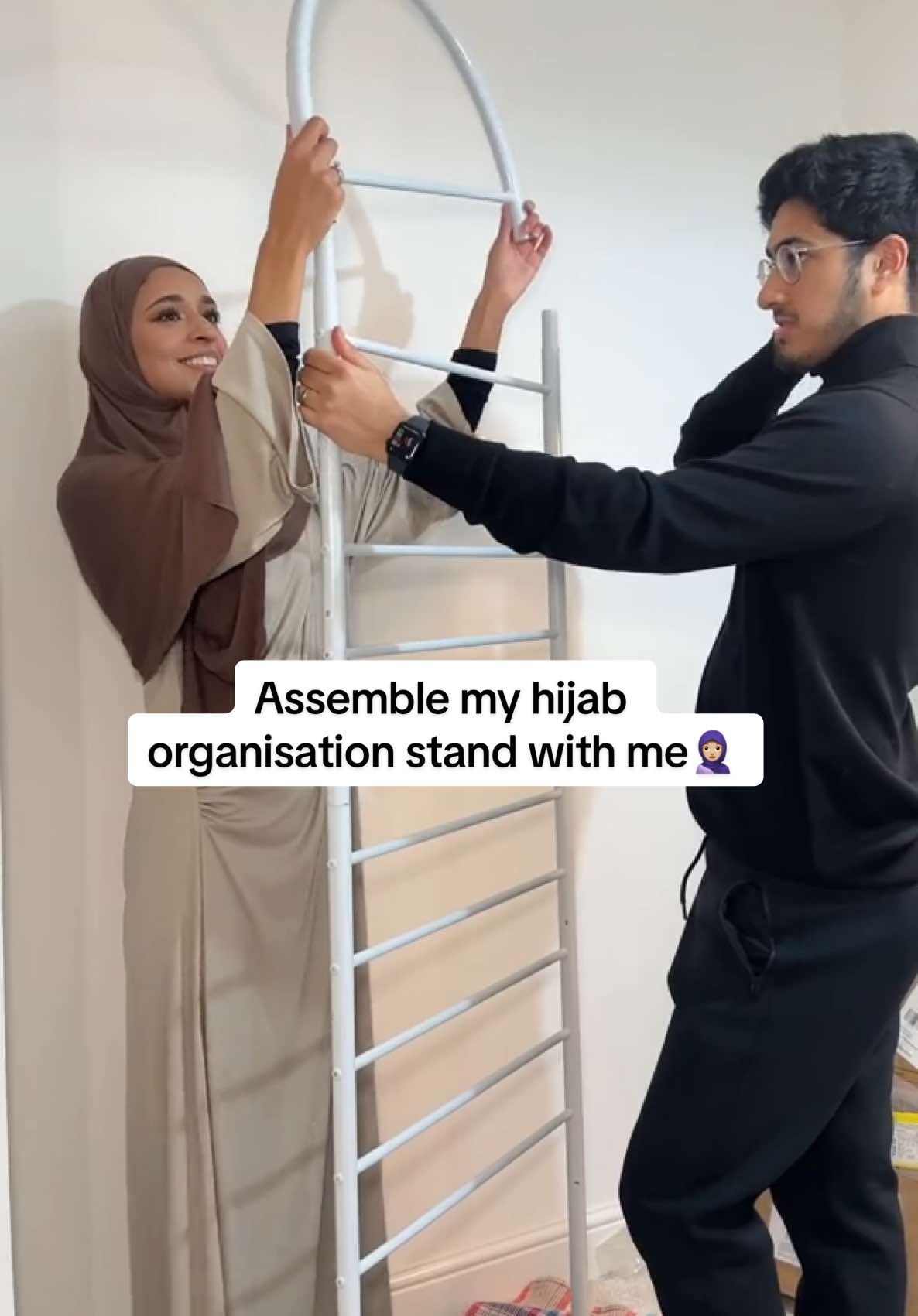 Ahhhh about time i organise my hijabs in my new place🥹🧕🏼 stay tuned for part 2 inshaAllah @hijab_house #hijaborganisation #hijabi #hijabigirl #hijabtik