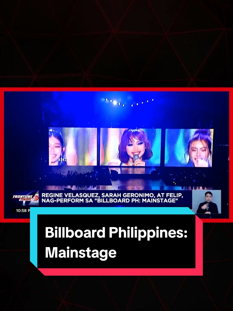 Powerhouse ang “Billboard Philippines: Mainstage” concert nitong Martes, Oct. 15. Kasama sa mga nag-perform ang bigating OPM artists gaya nina #RegineVelasquezAlcasid, #SarahGeronimo, at #SB19 #Felip. #News5 #FrontlineTonight #NewsPH #EntertainmentNewsPH 