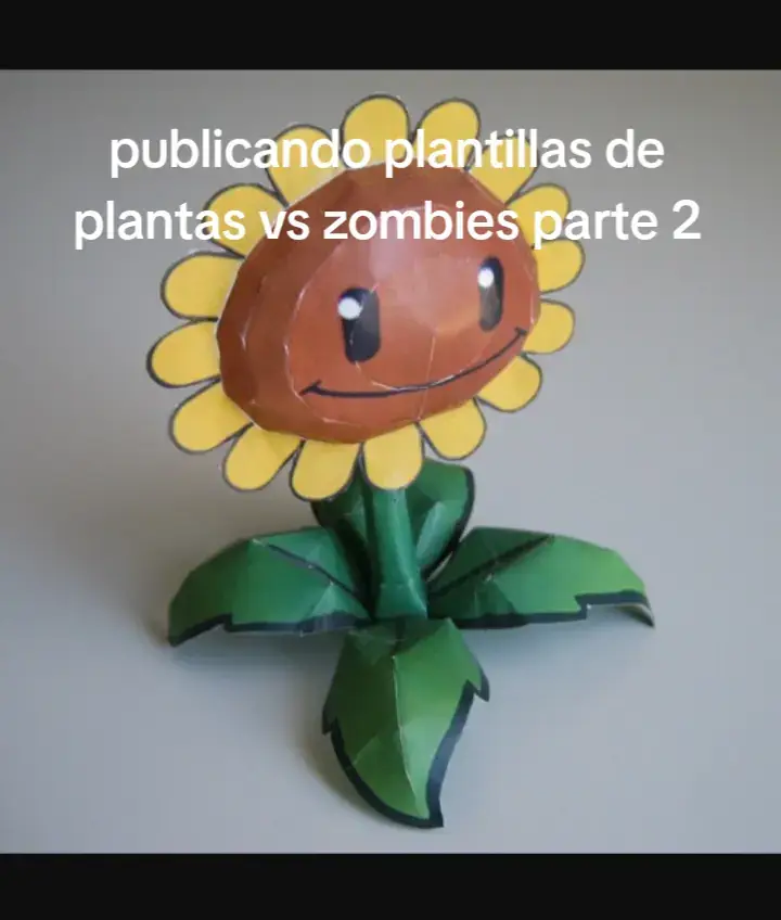 Respuesta a @momasop_animacion#plantasvszombies2 #plantillas #papercraft #plantasvszombies #girasol #girasoles🌻 #pvsz #petaseta🍄💥 #petaseta #lanzaguiaantesdehielo 