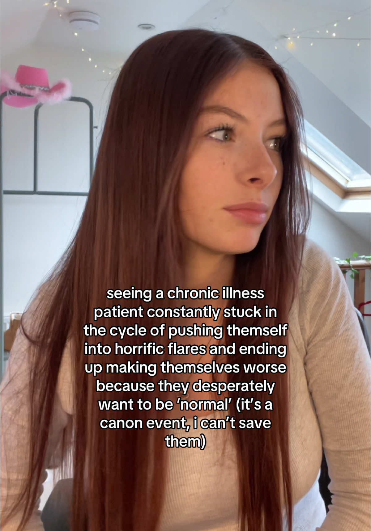edit: guys i am this patient it was directed at me 😭 and i know it isnt realistic to not push yourself too much when everything is a challenge sending you all sm love 🩷 #chronicillness #chronicillnessawareness #pots #dysautonomia #fainting #seizures #fnd #nead