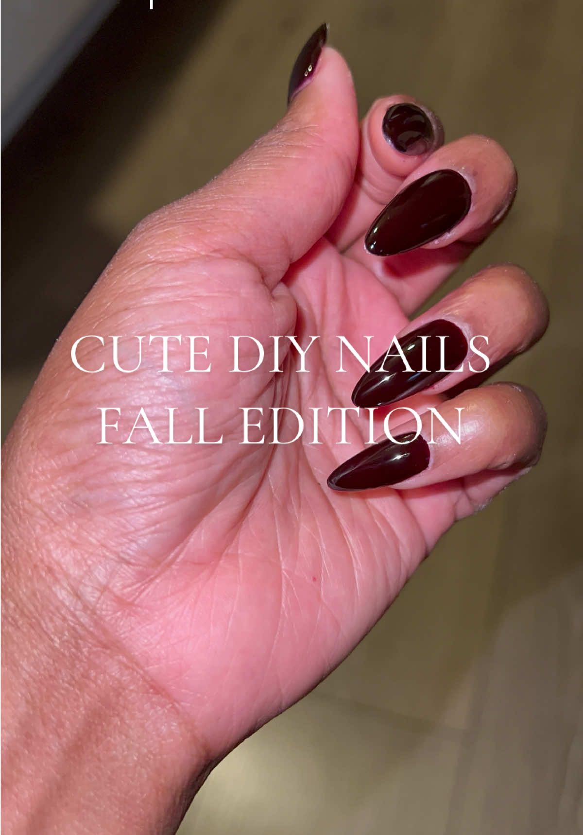 My nails turn out soooo cute when I keep things to a minimum. I’m Ms. Never Gotta Do Too Much when it comes to all aspects of my life lol. This nail color is definitely a vibe. #nails #fallnails #nailinspo #diynails #athomenails 