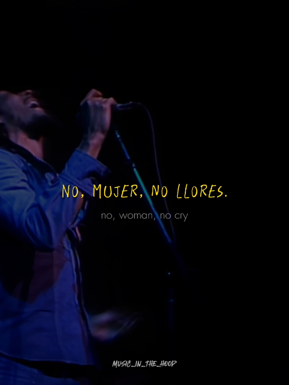 No Woman No Cry ♪ #BobMarley #Letras #Musica #Lyrics #Fyp #Parati #musicinthehood 